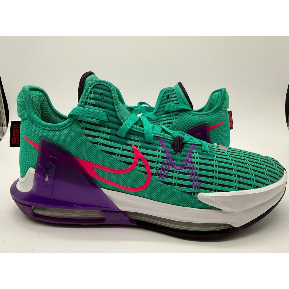 Nike LeBron Witness 6 Mens 11.5 Green Excellent Basketball Sneakers CZ4052-300 - Picture 15 of 16